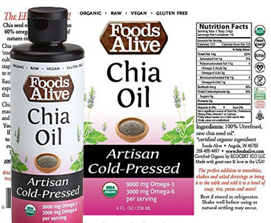 Foods Alive Chia Seed Oil