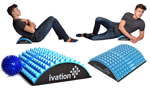 Ivation Lumbar Back Stretcher Device For Chronic Lower Back Pain