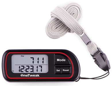 OneTweak New EZ-1 Pedometer for Walking