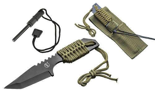 SE KHK6320 Outdoor Tanto Knife with Fire Starter