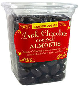 dark chocolate covered almonds