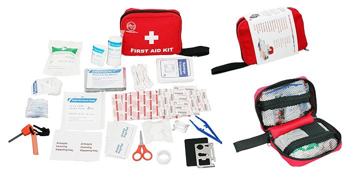 First Aid Kit Emergency Survival Bag for Hiking
